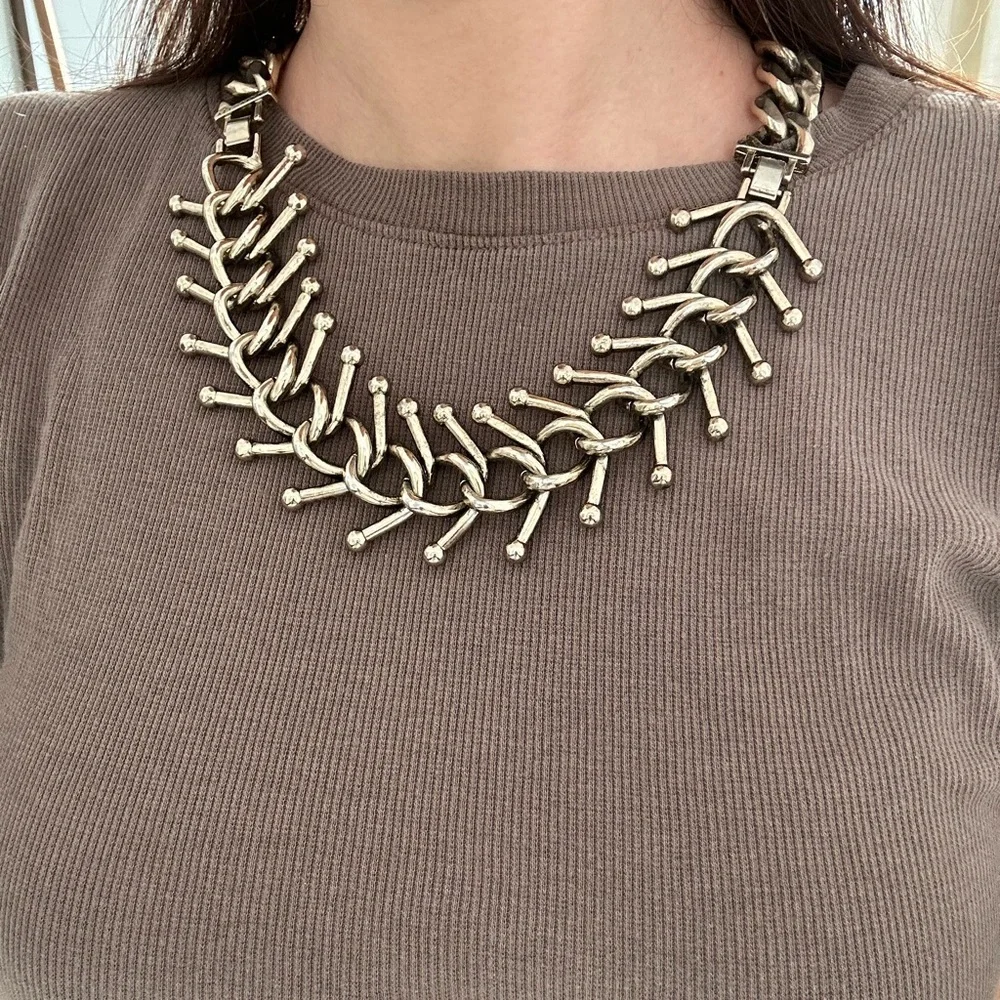 All Saints Gold Chain Necklace - Picture 3 of 4
